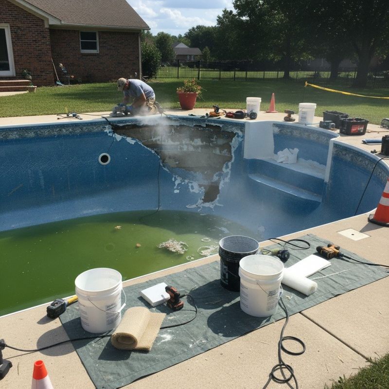 Vermiculite Pool Liner Repair